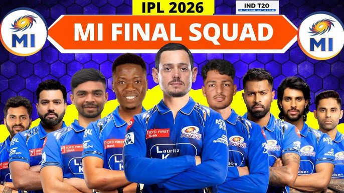 Mumbai Indians IPL 2026 Squad
