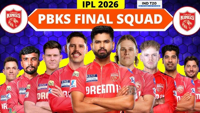 Punjab Kings IPL 2026 Squad